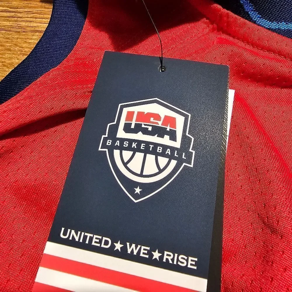 Nike USA Basketball Olympics Jersey Blank Women's S Red Navy Stars Stars DD1568